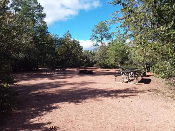 Fox group site 1 tables and open area