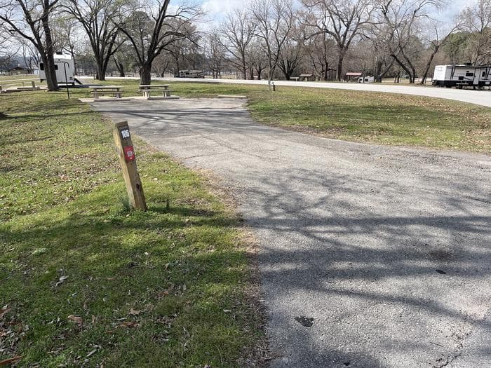 A photo of Site 106 of Loop HORSESHOE BEND at HORSESHOE BEND with Picnic Table, Electricity Hookup, Fire Pit, Lantern Pole, Water Hookup