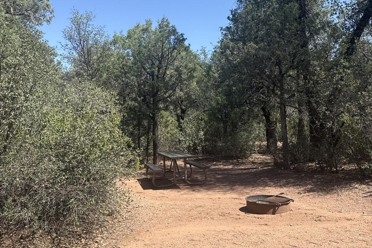 Parking space and entrance to site #67, Mountain Lion Loop at Houston Mesa.